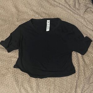 lululemon athletica Black Crop Top